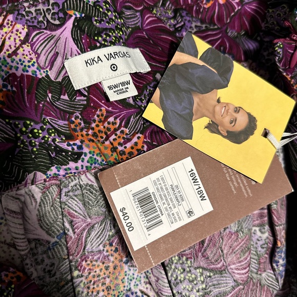 16W/18W Kika Vargas Purple Skirt NEW - Picture 2 of 3